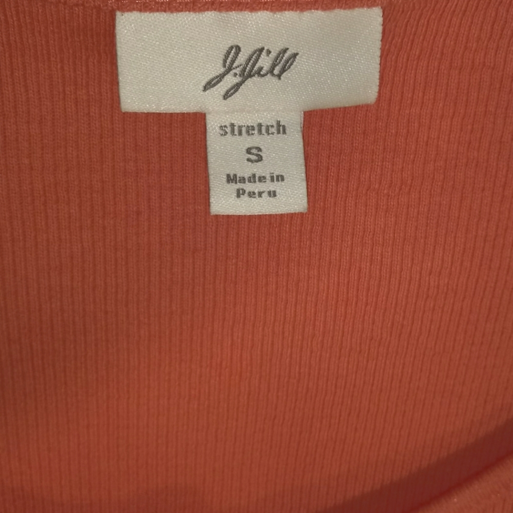 J JILL STRETCH TANK TOP ORANGE SIZE SMALL - Picture 5 of 6